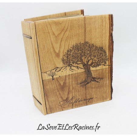 album photo bois personnalise arbre