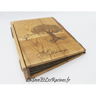 album photo bois personnalise arbre