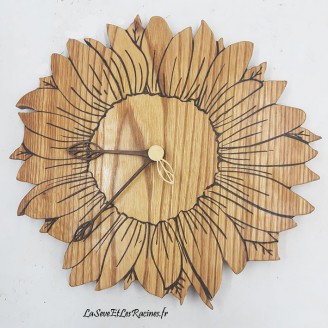 Horloge murale en bois...