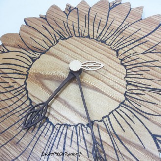 Horloge murale en bois...