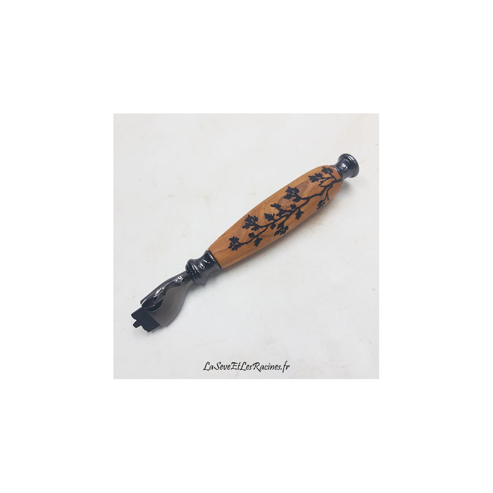 Rasoir en bois lame gilette personnalisé ecologique zero déchet artisanal