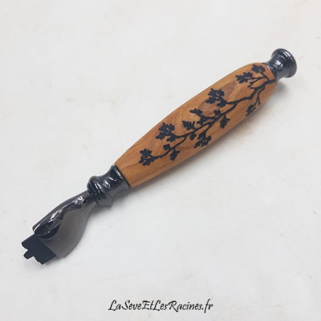 Rasoir en bois lame gilette personnalisé ecologique zero déchet artisanal
