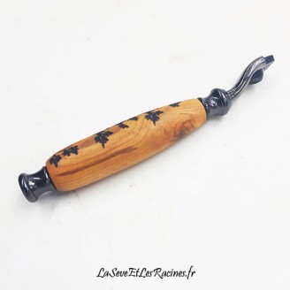 Rasoir en bois lame gilette personnalisé ecologique zero déchet artisanal