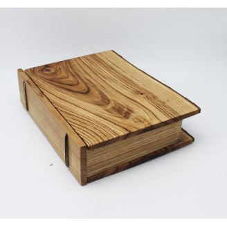 Boîte forme livre en bois...
