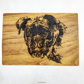 Photo gravée sur bois artisanal souvenir bio