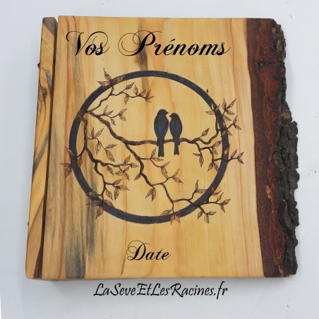 livre d or personnalisé branche oiseaux