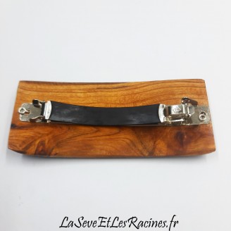 Barrette pince a cheveux en bois fabrication artisanale, nature champêtre, biologique écologique