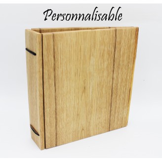classeur personnalisable en bois artisanal bio avec logo entreprises catalogue