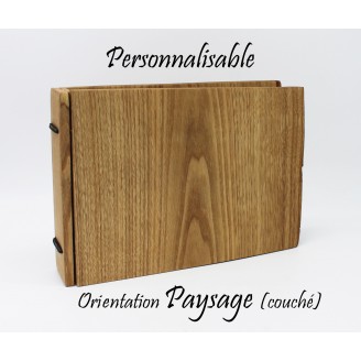 Album photo en bois personnalisable