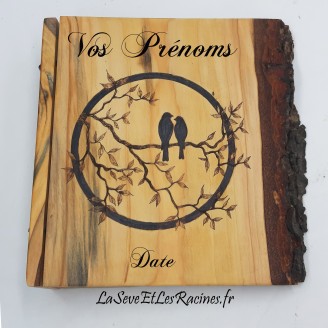 livre d or personnalisé branche oiseaux