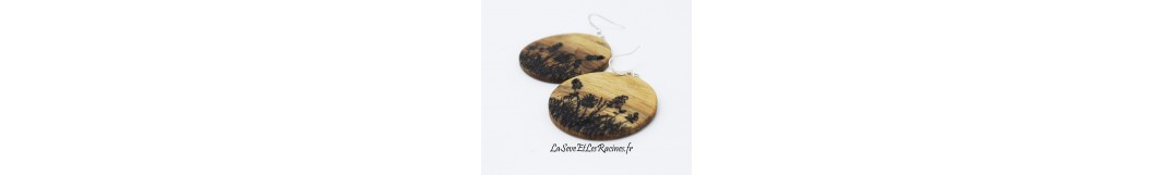 Bijoux et accessoires en bois | La Sève et les Racines