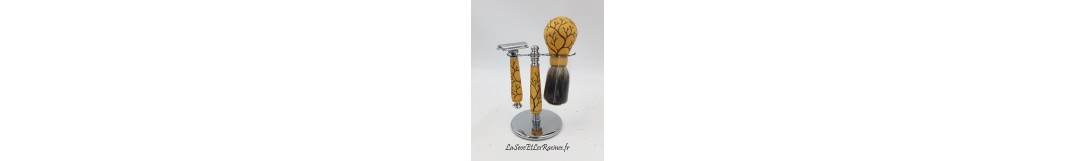 Rasoirs et stylos en bois personnalisables