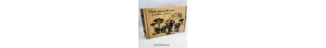 Album photo en bois personnalisé | La Sève et les Racines