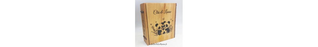 Albums photos en bois formats A5 personnalisables