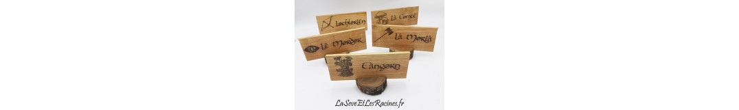 Papeterie & décoration mariage en bois | La Sève et les Racines