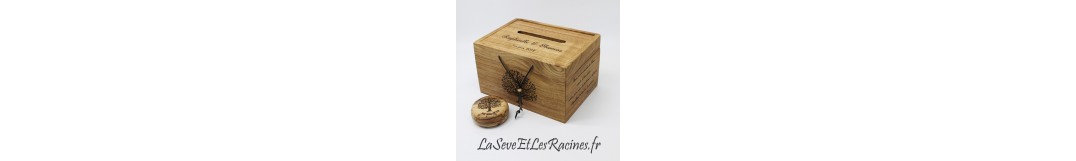 Urne en bois personnalisée | Mariage, anniversaire & souvenirs