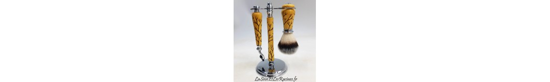 Rasoirs rechargeables en bois personnalisables