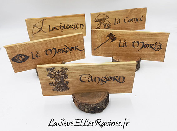 marque place table mariage personnalisé bois artisanal