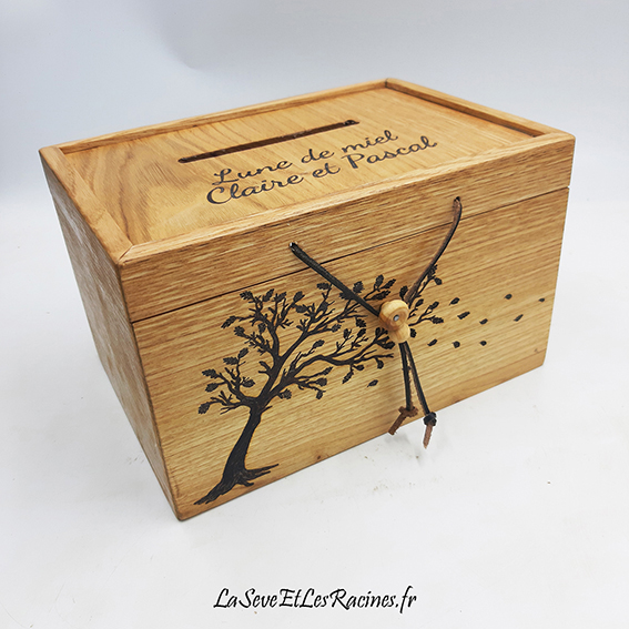 urne cadeau mariage personnalisee arbre prenoms artisanal